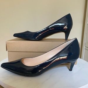 Cold Haan Air Juliana navy patent pump 48mm heel, size 8